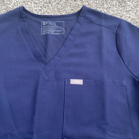 Figs Women's Navy Blue Top - Picture 4 of 6